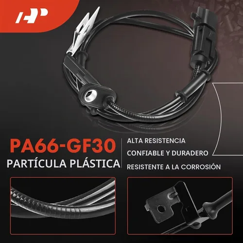 Vista 4 de A-Premium Sensor de velocidad de rueda ABS compatible con modelos Kia – Forte 2014-2015/2017-2018 Sedán, Forte Koup 2014-2016 Coupé – Lado trasero