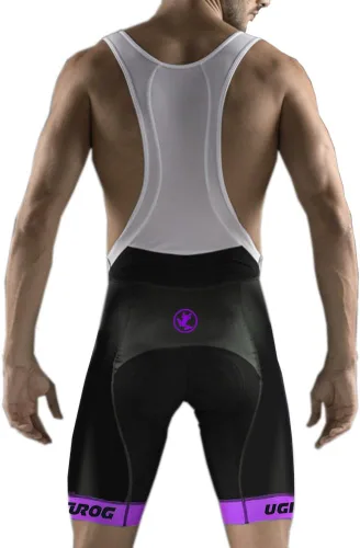 Vista 40 de UGLY FROG Designs - Pantalones cortos de ciclismo con pantalones cortos con peto, pantalones cortos de ciclismo Pro/BIP, acolchado 3D Coolmax