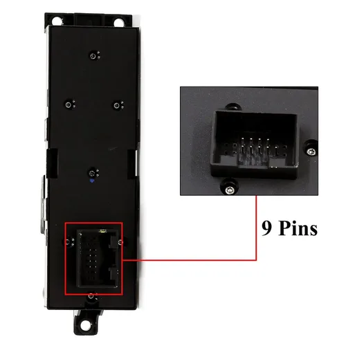 Vista 5 de TA-VIGOR Interruptor de ventana principal compatible con VW Golf MK4 2 puertas 1999 2000 2001 2002 2003 2004 2005 2006, reemplazo de interruptor