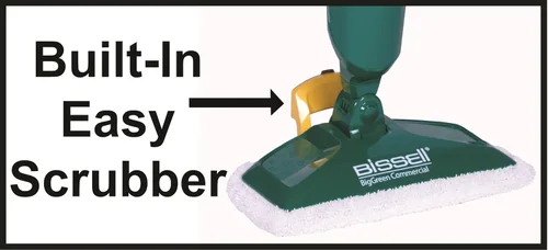 Vista 6 de Bissell Commercial -BGST1566 Steam Mop Power Steamer, 12.5 pulgadas de ancho, viene con dos almohadillas suaves para todos los días y una