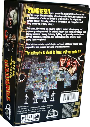 Vista 2 de Twilight Creations, Zombies Third Edition - Juego de mesa Zombie Survival - para 2-6 jugadores, a partir de 15 años