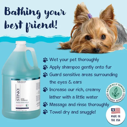 Vista 4 de Bobbi Panter Moisture & Shine - Champú para perros con aceite de argán, manzanilla y menta, fórmula natural nutritiva profunda para un pelaje suave