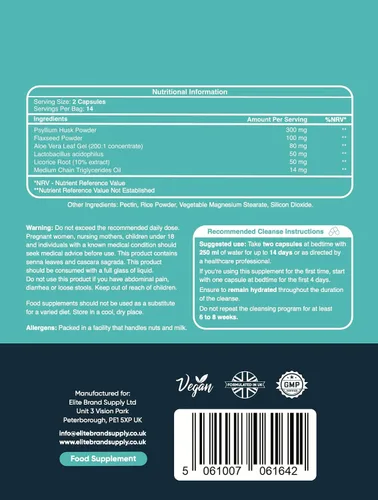 Vista 6 de Hybrid Health Suplemento de desintoxicación rápida de 14 días para hombres y mujeres 28 cápsulas de alta resistencia Elimina toxinas, promueve