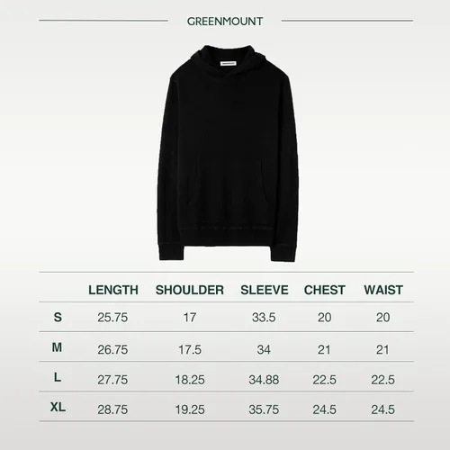 Vista 6 de GreenMount Suéter de cachemira para hombre, con base esencial, sudadera de manga larga con bolsillo