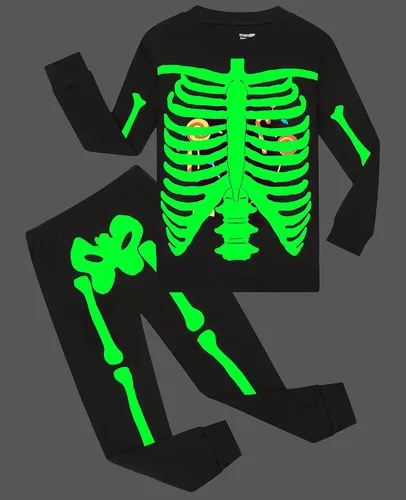 Vista 51 de Demifill Conjunto de pijamas de Halloween para niños y niñas, pijamas de Navidad, ropa de dormir para niños y niñas
