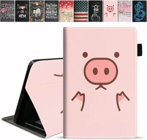 Vista 18 de Funda para tableta Amazon Fire HD 10/Fire HD 10 Plus (11ª generación, versión 2021), con cita inspiradora de «Be a Flamingo in a Flock», funda