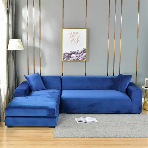 Vista 15 de MIPOPS Fundas de sofá de tela de terciopelo, funda elástica para sofá seccional, funda de sofá en forma de L, funda para sillón diván para sala de J
