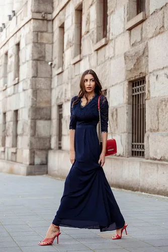 Vista 7 de MISSMAY - Vestido largo, de encaje floral, formal, para mujer, con mangas 23