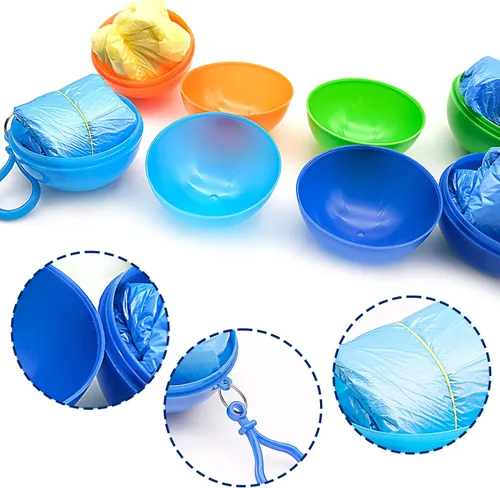 Vista 5 de Paquete de 4 impermeables portátiles, impermeables desechables de emergencia para niños, poncho de lluvia impermeable para viajes, campamento