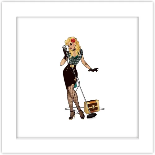 Vista 11 de Trends International Gallery Pops DC Comics Bombshells - Black Canary - Póster de pared de figura de pinup, 12 x 12 pulgadas, versión de marco negro