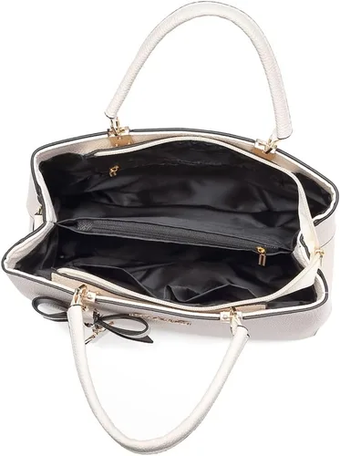 Vista 7 de Dreubea Bolso bandolera de cuero para mujer, Beige