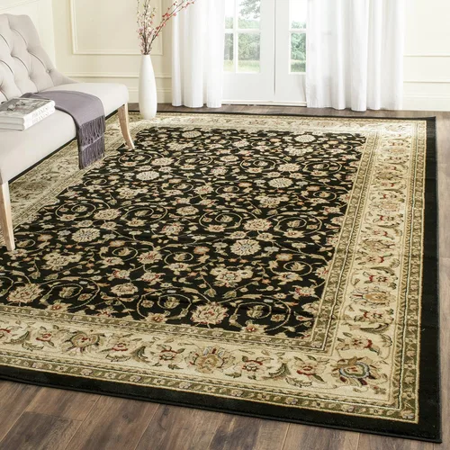 Vista 7 de SAFAVIEH Lyndhurst Collection - Alfombra de pasillo, 2 pies 3 pulgadas x 6 pies, color negro y marfil, diseño oriental tradicional, no desprende