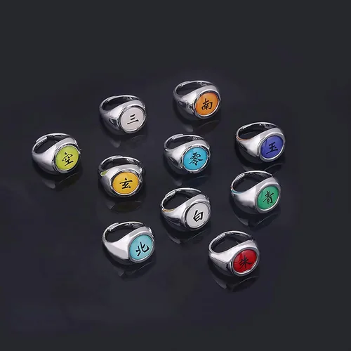 Vista 4 de PADINHY - Anillo de disfraz de ninja, accesorios de cosplay, anillo de anime para cosplay