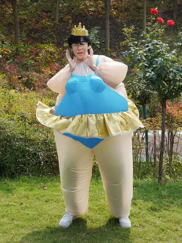Vista 6 de JYZCOS - Disfraz de bailarina inflable para adultos