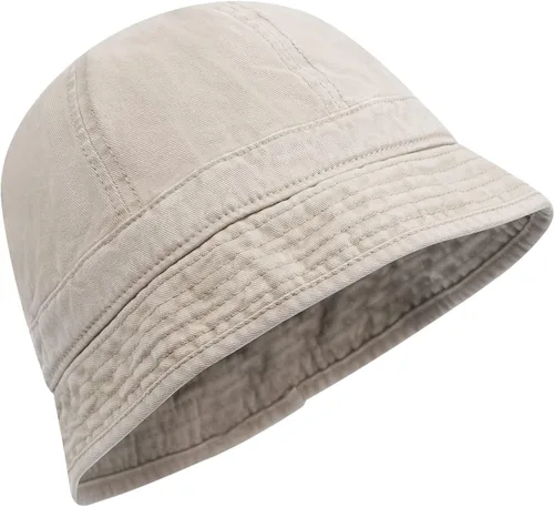 Vista 6 de Croogo Sombrero de pescador lavado retro sombrero de playa unisex al aire libre pescador gorra floppy sol safari verano sombrero