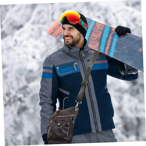 Vista 6 de BESPORTBLE 1 bolsa de pierna para hombre, bolsa deportiva para teléfono, bolsa para teléfono vintage, riñonera para hombre, funda de cuero
