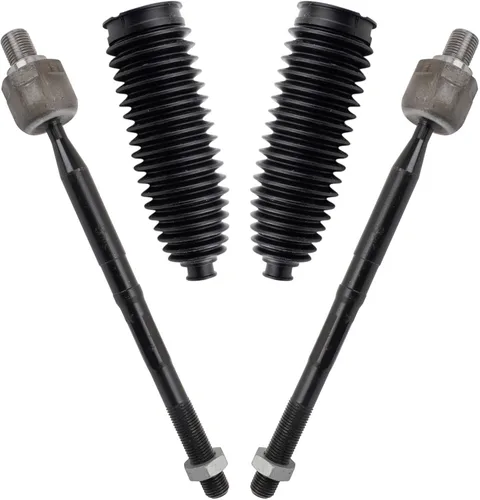 Vista 341 de TRQ Kit de dirección delantera con barra de acoplamiento de fuelle de piñón y cremallera compatible con Toyota Echo 2000-2005