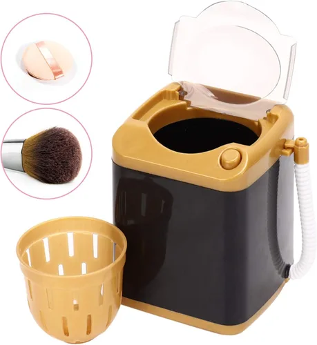 Vista 2 de Voluxe Mini lavadora, máquina de limpieza, lavadora eléctrica, lavadora de hogar para regalo (dorado)