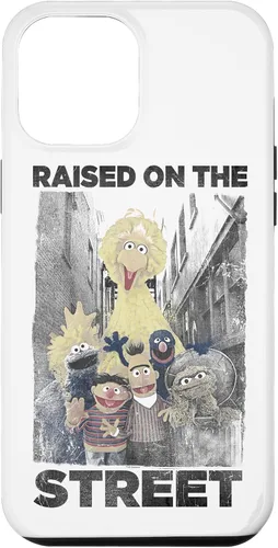 Vista 26 de Sesame Street Funda para iPhone 17 con texto en inglés "Raised on the Streets