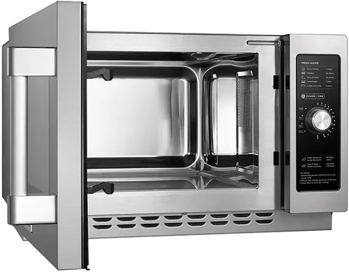 Vista 4 de Midea Equipment 1034N0A - Horno de microondas comercial para encimera con dial, 1000 W, acero inoxidable, 1.2 pies cúbicos