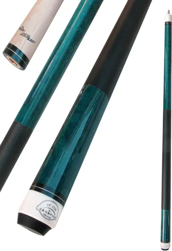 Vista 4 de Champion ST Billiards Maple Pool Cue Stick, Black Pool Case, Billar Glove (estuche negro, 18-21oz Cue) (Teal, 18oz)