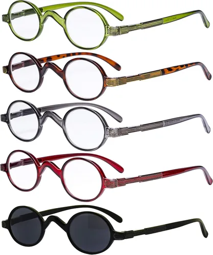 Vista 12 de Eyekepper Reading Glasses for Men, Small Round Readers Women