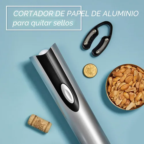 Vista 3 de Abridor eléctrico para botellas de vino de Oster, Plateado