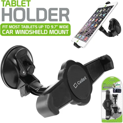 Vista 7 de Soporte para tablet, tablero, parabrisas con ventosa extra grande para iPad Pro iPad mini Air Samsung Galaxy Tab 8 7 6 Amazon Fire HD, soporta