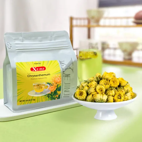 Vista 2 de Té de Crisantemo - 100% Puro Premium Natural Seco de Crisantemo Fetal (113g/3.98oz), Sin Cafeína, Sin OMG
