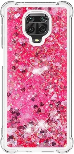 Vista 31 de Funda de silicona transparente con purpurina para Xiaomi Redmi A1 Bling Liquid Clear Star Heart Silicone Bumper a prueba de golpes, funda Azul