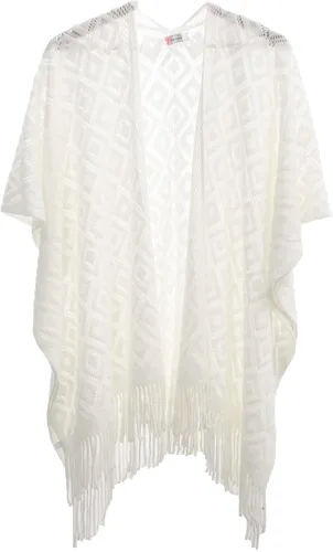 Vista 10 de Soul Young - Chal de punto para mujer, poncho con flecos y capa