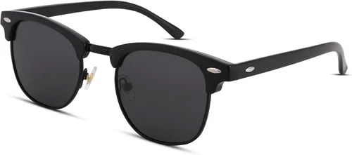 Vista 18 de Pro Acme Gafas de sol polarizadas semi sin montura con protección UV 400 para mujeres y hombres