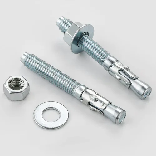Vista 5 de Wensilon 1/2x2-3/4" 10Pcs de sujetadores estándar en pulgadas para anclajes de cuña de zinc de alta resistencia para cemento y hormigón