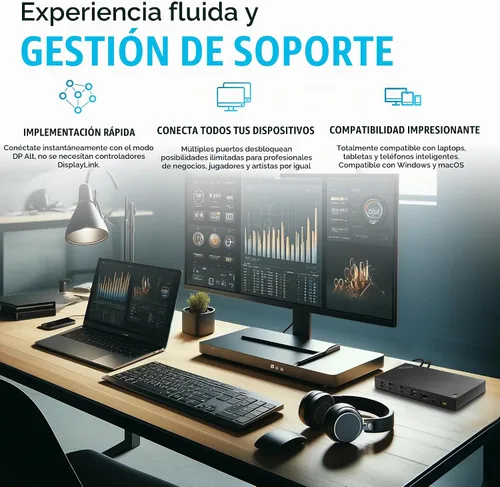 Vista 5 de 40AS0090US Lenovo Thinkpad Estación de acoplamiento USB-C Gen 2 - 1 año de garantía - Muelle Thunderbolt 3 Thinkpad, HDMI, DisplayPort y cable USB C