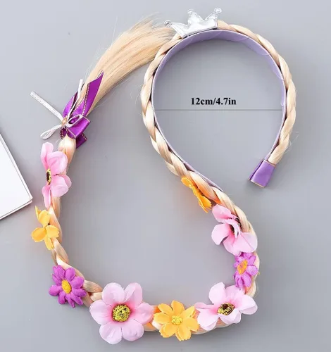 Vista 8 de Princesa Rapunzel - Accesorios de vestir para niñas, fiesta de cumpleaños, Halloween, Navidad, disfraz