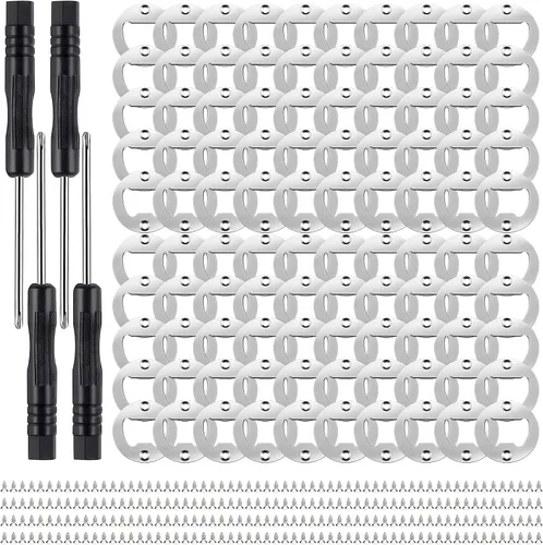 Vista 10 de Juego de 50 abridores de botellas DIY - Insertos de abridor de metal de acero inoxidable para madera (negro)