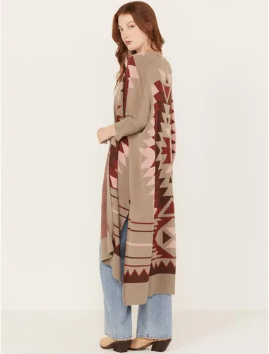 Vista 4 de ARIAT Cárdigan estilo serape para mujer