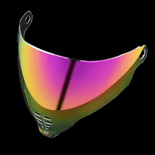 Vista 12 de ICON Airflite Casco de motocicleta con protección UV, lente de visor para motocicleta, protector solar, accesorios para cascos (Airflite Bronce Oro)