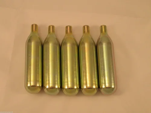 Vista 2 de 5 cartuchos de CO2 0.42 oz sin rosca C02 Paintball o pistola de Airsoft