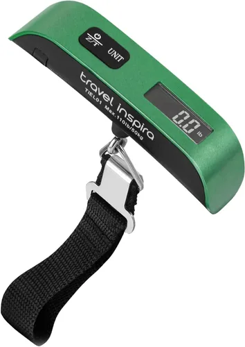 Vista 6 de Travel inspira Combo de báscula digital de equipaje y adaptador de enchufe de viaje, Combo de báscula digital de equipaje y adaptador de enchufe
