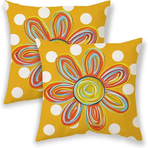 Vista 15 de BETGINY Fundas de almohada de verano para exteriores de 16 x 16 pulgadas, 2 unidades, color aguamarina, verde azulado, crema, sol, bohemio