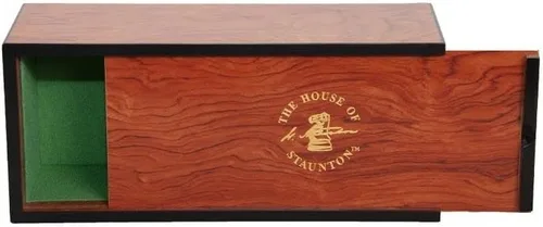 Vista 2 de The House of Staunton Caja de ajedrez deslizante Ébano (Macassar Ebony)