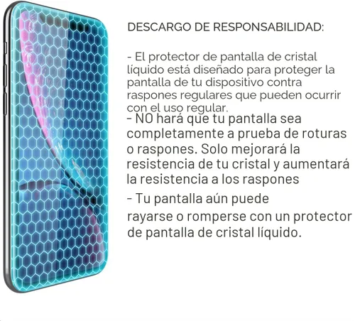 Vista 6 de ProofTech - Protector de pantalla de cristal líquido para hasta 4 dispositivos, universal para todos los teléfonos inteligentes, tabletas, relojes