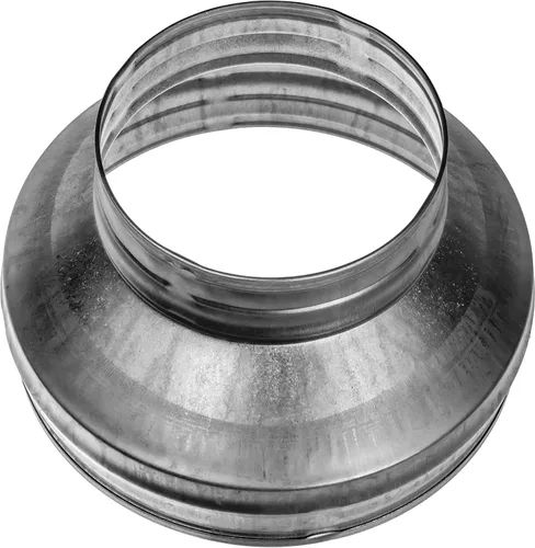 Vista 10 de Repa Market Reductor de conducto redondo macho de 4 a 3 pulgadas - Acoplador/aumentador de tubo de acero galvanizado - Acoplamiento para sistemas