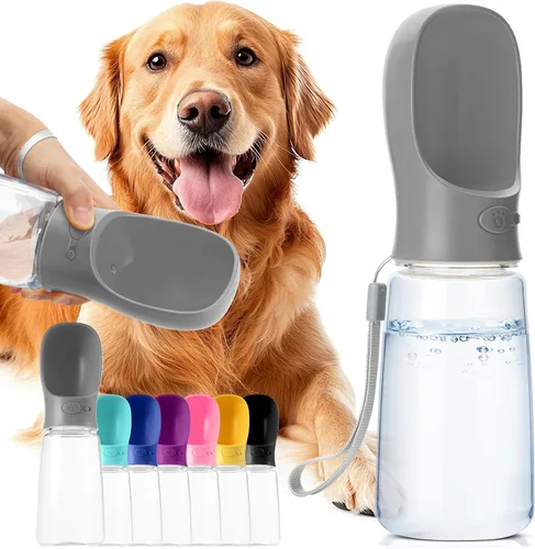 Vista 10 de Mr. Pen Botella de agua portátil para perro, 19 onzas, grande, azul marino, dispensador de botellas de agua para perros de viaje, no apto