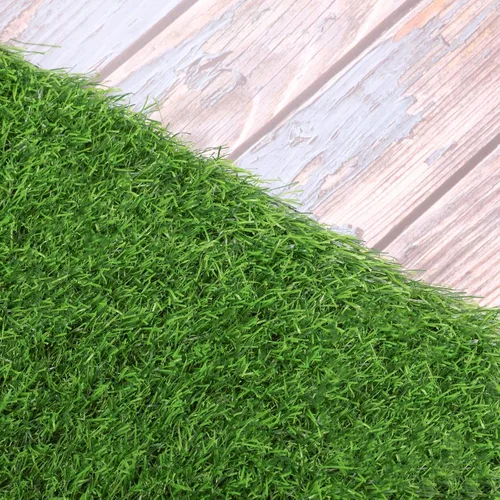 Vista 6 de Aneco Camino de mesa de césped artificial, rollo de alfombra de césped sintético de 12 x 36 pulgadas, decoración de mesa de césped para primavera