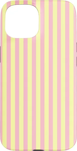 Vista 6 de Funda para iPhone 17 con rayas verticales amarillas y rosadas