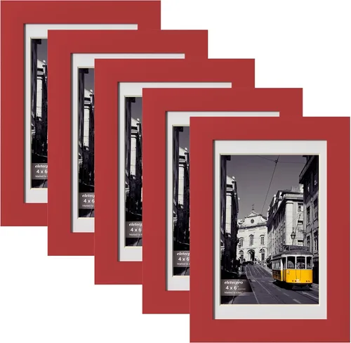 Vista 51 de eletecpro Juego de 5 marcos de fotos de 8 x 10 pulgadas, collage de fotos, decoración de pared, fotos de 5 x 7 con paspartú o de 8 x 10 pulgadas sin