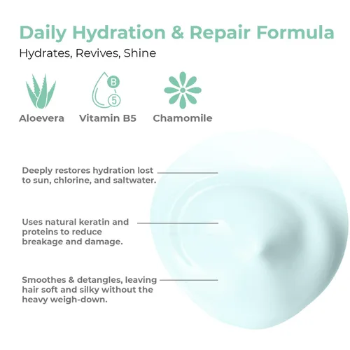 Vista 4 de OLIOLI Acondicionador reparador hidratante de 15.2 onzas Acondicionador de recuperación de humedad con queratina, aceites nutritivos y proteínas a
