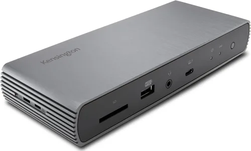 Vista 10 de Kensington SD5780T Thunderbolt 4 Estación de acoplamiento dual 4K con entrega de energía de hasta 100 W y lector de tarjetas SD, puertos HDMI